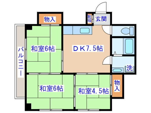 コ－ポ千葉（３Ｆ・４Ｆ）の物件間取画像